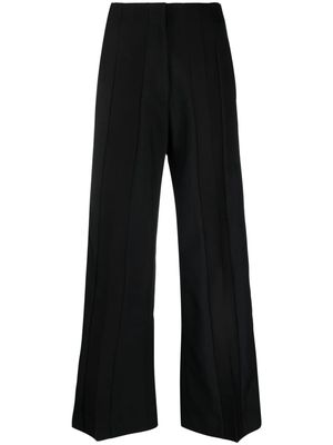 GIA STUDIOS high-waisted wide-leg trousers - Black