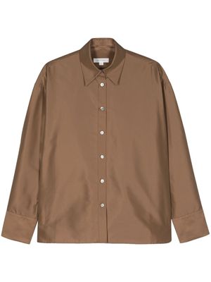 GIA STUDIOS recycled buttoned shirt - Brown