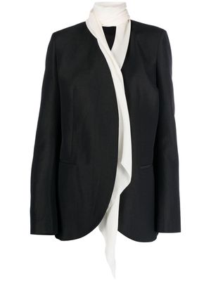 GIA STUDIOS scarf-detail blazer - Black