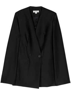 GIA STUDIOS twill double-breasted blazer - Black