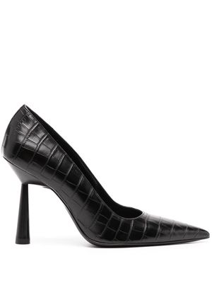 GIABORGHINI Balantine 70mm leather pumps - Black