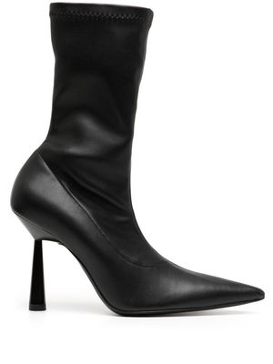 GIABORGHINI Barthelise 100mm leather boots - Black