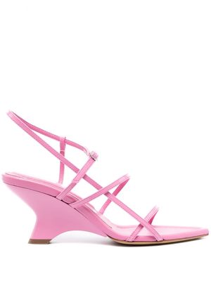 GIABORGHINI Gia26 70mm leather sandals - Pink