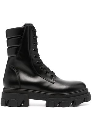 GIABORGHINI lace-up leather boots - Black