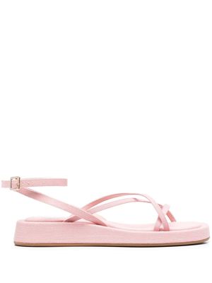 GIABORGHINI multi-way strap flatform sandals - Pink