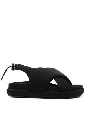GIABORGHINI padded-design chunky sandals - Black