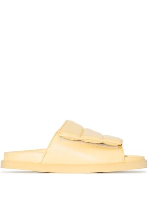 GIABORGHINI padded strap sandals - Yellow