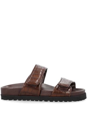 GIABORGHINI Perni 11 faux-leather sandals - Brown