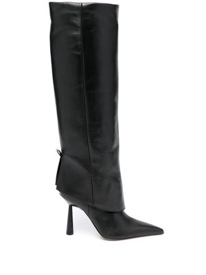 GIABORGHINI Rosie 100mm knee-length boots - Black
