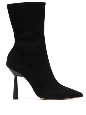 GIABORGHINI Rosie 105mm suede boots - Black