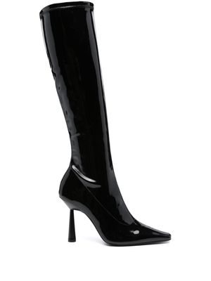 GIABORGHINI Rosie 8 110mm patent boots - Black