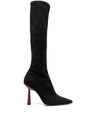 GIABORGHINI sculpted 100mm heeled boots - Black