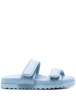 GIABORGHINI side touch-strap fastening sandals - Blue