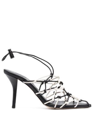 GIABORGHINI strappy pointed 100mm pumps - Black