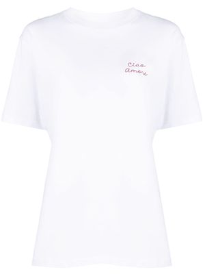 Giada Benincasa embroidered cotton T-Shirt - White