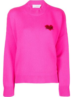 Giada Benincasa intarsia-knit wool jumper - Pink