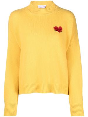 Giada Benincasa intarsia-knit wool jumper - Yellow