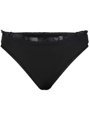 Giambattista Valli bow-detail ruffled bikini set - Black