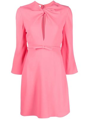 Giambattista Valli bow-detail silk dress - Pink