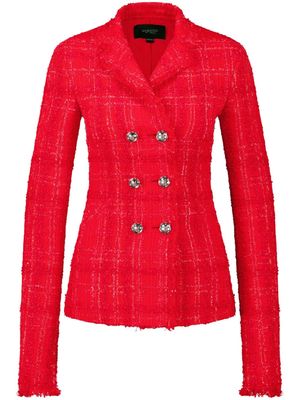 Giambattista Valli checked tweed jacket - Red