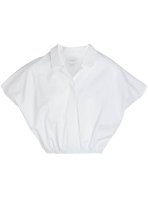 Giambattista Valli cropped cotton blouse - White