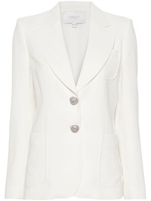 Giambattista Valli crystal-embellished blazer - White