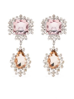 Giambattista Valli crystal-embellished drop earrings - Silver
