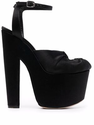 Giambattista Valli cut-out platform heels - Black