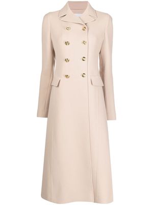 Giambattista Valli double-breasted fitted coat - Brown