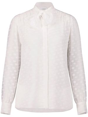 Giambattista Valli fil coupé georgette blouse - White
