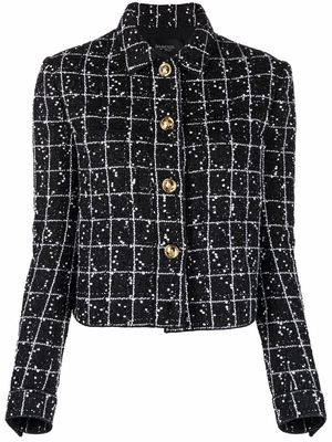 Giambattista Valli fitted tweed jacket - Black
