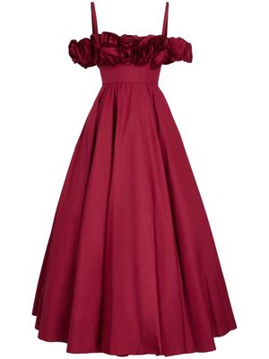 Giambattista Valli floral bustier gown - Red