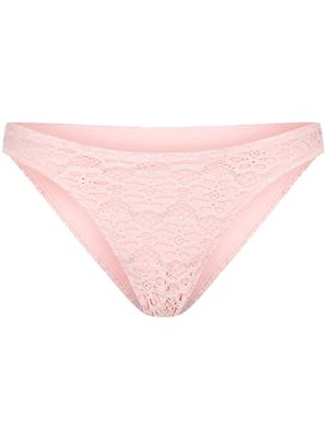 Giambattista Valli floral-lace bikini briefs - Pink