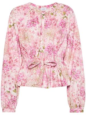 Giambattista Valli floral-print blouse - Pink