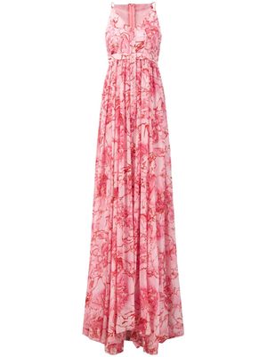Giambattista Valli floral-print georgette gown - Pink