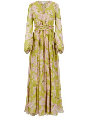 Giambattista Valli floral-print maxi dress - Green