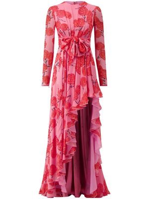 Giambattista Valli floral-print silk-georgette gown - Pink