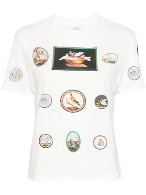 Giambattista Valli graphic-print cotton T-shirt - White