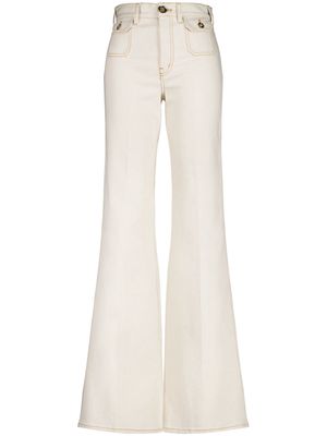 Giambattista Valli high-rise flared jeans - White