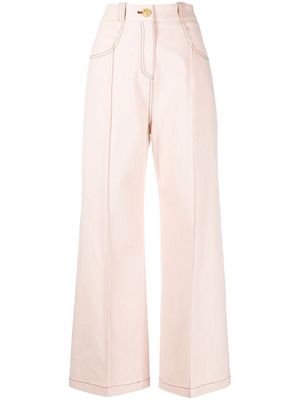 Giambattista Valli high-rise wide-leg trousers - Pink