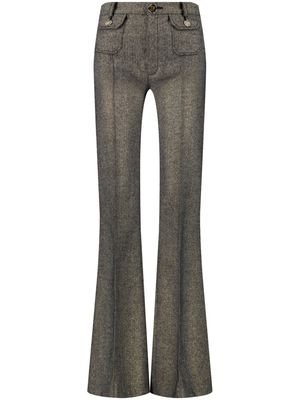 Giambattista Valli high-waist flared trousers - Grey