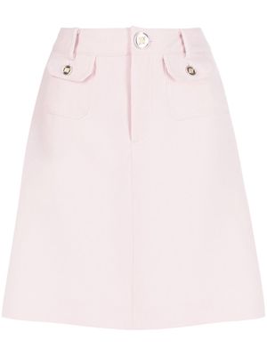 Giambattista Valli high-waist virgin wool miniskirt - Pink