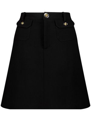 Giambattista Valli high-waist wool straight skirt - Black