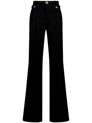 Giambattista Valli high-waist wool tailored trousers - Black