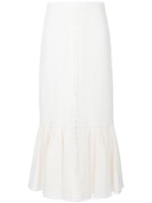 Giambattista Valli high-waisted knitted skirt - White