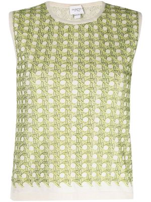 Giambattista Valli knitted sleeveless top - Green