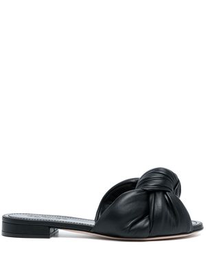 Giambattista Valli knotted slip on sandals - Black