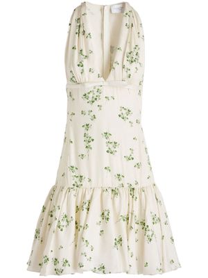 Giambattista Valli Lucky Love silk minidress - White