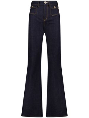 Giambattista Valli mid-rise flared-leg jeans - Blue