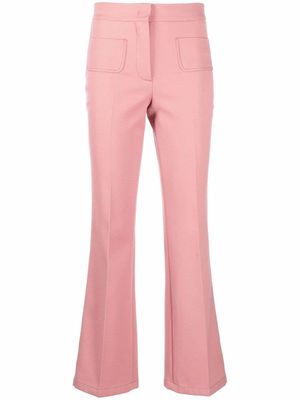 Giambattista Valli mid-rise flared trousers - Pink